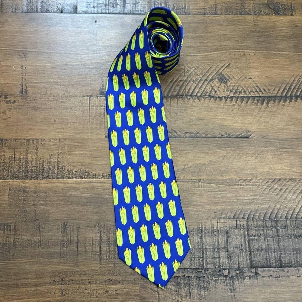 RARE Corn On Cob Necktie Indiana Corners New